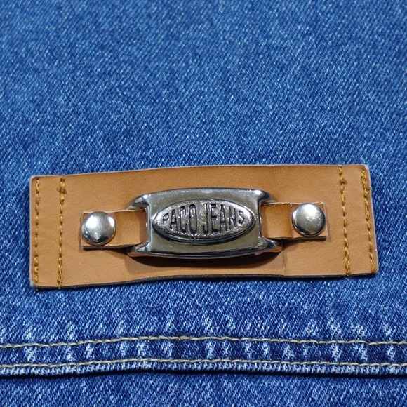 Paco Denim Jacket Mens Size M Long Sleeve Button Front Pocket Blue Cotton - Picture 13 of 13